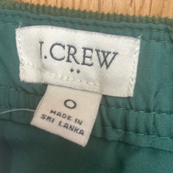 J. Crew Green A-Line Mini Skirt for Work - Picture 2 of 4